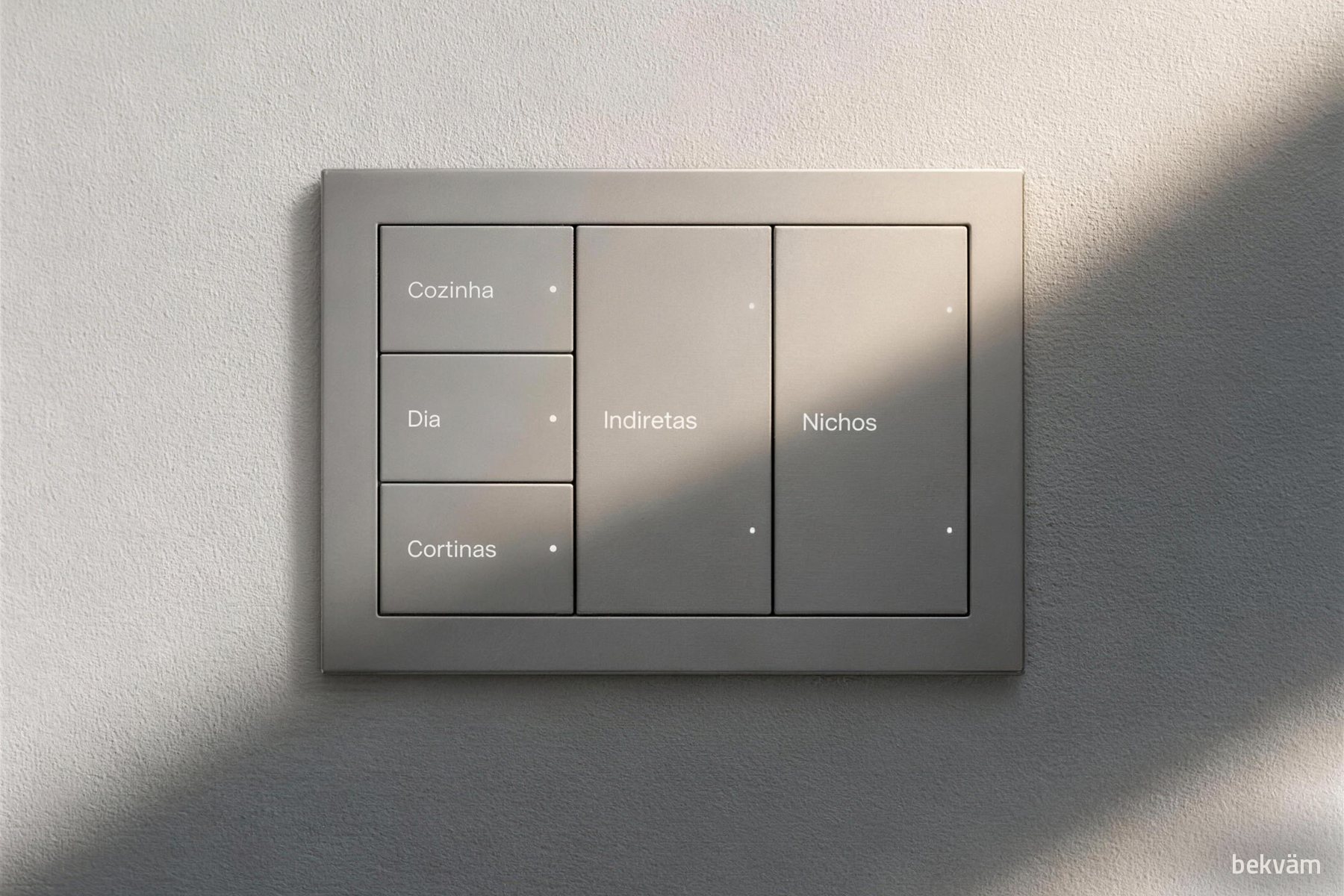Controlador Control4 integrado ao projeto da residência